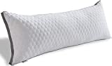 Qeils Luxury Premium Adjustable Loft Quilted Full Body Pillow, Fluffy Body Pillow for Sleeping, Soft Long Bed Pillow Insert, Down Alternative Pillow - 21'x54'