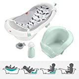 Fisher-Price 4-In-1 Sling 'N Seat Tub – Climbing Leaves, Convertible Baby to Toddler Bath Tub with Support and Seat [Amazon Exclusive]