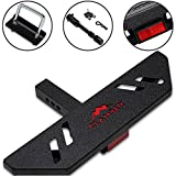 CLAMBER Hitch Step for Pickup Truck & Trailer with 2 Inch Hitch Receiver, Anti-Rust, Nonslip E-Coat & Textured Black Powder Surface with Hitch Lock & U-Bolt Stabilizer & Reflector