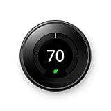 Google Nest Learning Thermostat - Programmable Smart Thermostat for Home - 3rd Generation Nest Thermostat - Works with Alexa - Mirror Black