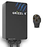 Grizzl-E Level 2 EV Charger, 16/24/32/40 Amp, NEMA 14-50 Plug/06-50 Plug, 24 feet Premium Cable, Indoor/Outdoor Car Charging Station, Classic/Avalanche/Extreme (Classic 14-24-PB)