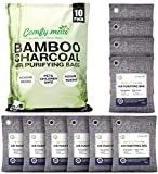 Nature Fresh Bamboo Charcoal Air Purifying Bags 10 x 100g Pack.Activated Charcoal Bags Odor Absorber for Home,Odor Eliminator,Closet Deodorizer, Car Air Freshener