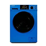 18 lbs Combination Washer Dryer with Sanitize, Winterize, Vented/Ventless Dry- Version 3 Model (Blue)