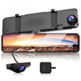 JOMISE 4K Mirror Dash Cam, Unique Type-C Power Plug Prevents Unstable Power Cycle,11' Touch Screen Dual Lens Dash Camera, Super Night Vision, Sony Starvis Sensor, 24Hr Parking Monitor JOMISE-G814