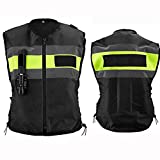 Racing Airbag Vest Motorcycle Airbag Vest Adjustable Elbows, Waist Tightness Men's And Women's Vests Suitable For Motorcycles, Bicycles, Horse Riding, Skiing ( Color : Black , Size : XXX-Large )