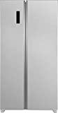 Frigidaire FRSG1915AV 36'' Freestanding Counter Depth Side by Side Refrigerator with 18.8 cu. ft. Capacity, Glass Shelves, Crisper Drawer, Frost Free Defrost, in Brushed Steel