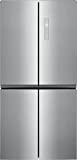 Frigidaire FRQG1721AV 33' Counter Depth French Door Refrigerator with 17.4 cu. ft. Total Capacity, 3 Glass Shelves, 5.5 cu. ft. Freezer Capacity, Crisper Drawer, Automatic Defrost, in Stainless Steel