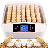 OppsDecor Egg Incubator, Incubators for Hatching Eggs with Fully Automatic Turning and Humidity Control, 90W Digital Clear Chicken Duck Egg Incubator