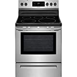 FFEF3054TS 30 Freestanding Electric Range with 5.3 cu. ft. Capacity 2 Oven Racks Storage Drawer 5 Heating Elements and Self Clean Function in Stainless Steel