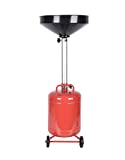 Aain AO5 5 Gallon Portable Oil Lift Drain, Steel Oil Drain, Adjustable Height Waster Oil drain for Changing car and Truck Motor Oil, Red
