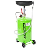 OEMTOOLS 87042 18 Gallon Portable Oil Lift Drain, Waste Oil Drain with Steel Waste Oil Container, Oil Changing, Oil Dolly for Motor Oil Drain, Funnel Drain