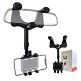 360°Rotatable and Retractable Car Phone Holder, Multifunctional Adjustable Mount, Universal Rearview Mirror Phone Holder for All Mobile Phones