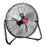OEMTOOLS OEM24870 20 Inch High Velocity Floor Fan, Fans for Home 20 Inch with Metal Fan Blade, High Tech Fan, 4500 CFM, Energy Efficient, Black