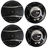 PIONEER TS-A1676R 6.5 Inch 3-Way 320 Watt Car Coaxial Stereo Speakers Four (4) Speakers Included