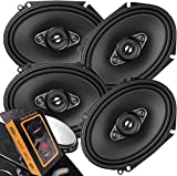 4 x Pioneer TS Series 350W Max 6' x 8' A-SERIES 4-Way Coaxial Car Speakers with Gravity Magnet Phone Holder Bundle (4 Speakers)