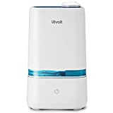 LEVOIT Humidifiers for Bedroom, 4L Cool Mist Ultrasonic for Plants Baby with Essential Oil Tray,Dual 360°Rotation Nozzles, Handle Design, Quiet Operation, Last up to 40Hours, Auto Shut Off, Blue