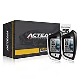 Acteam 2 Way LCD Car Alarm System Car Security with Remote Start System DC12V 1500M Long Remote Range