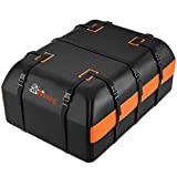 Asinking Car Rooftop Cargo Carrier Bag, 21 Cubic Feet 100% Waterproof Heavy Duty 840D Car Roof Bag for All Vehicle with/Without Racks - Anti-Slip Mat, 6 Door Hooks, Storage Bag, 2 Extra Straps