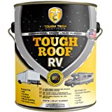 Tough Roof RV Coating kit - Permanent RV Roof Waterproofing Kit - For RVs, and Trailers - No Primer Required - Lifetime Protection From Peeling, Cracks - 87% Solar Reflective - 1 Gal White