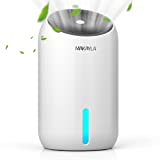 MAKAYLA Dehumidifiers, 30oz(860ml) , 2200 Cubic Feet(240sq ft) Small Dehumidifier with 7 Colors LED Light, Portable Quiet for Home Basements, Bathroom, Bedroom, Trailer, RV
