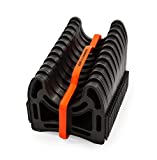 Camco 20 Ft (43051) Sidewinder RV Sewer Hose Support, Made From Sturdy Lightweight Plastic, Won't Creep Closed, Holds Hoses in Place - No Need for Straps