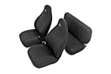 Rough Country Neoprene Seat Covers | (fits) 1997-2002 [ Jeep ] Wrangler TJ | 1st/2nd Row/Water Resistant | Black | 91000