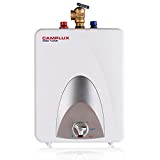Camplux ME25 Mini Tank Electric Water Heater 2.5-Gallon with Cord Plug,1.5kW at 120 Volts