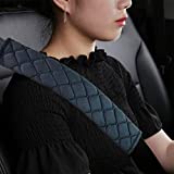 2Pcs Car Seat Belt Cover Pads,Shoulder Seatbelt Pads,for Adults And Children,for Car Seat Belt, Backpack,Laptop Computer Bag,Helps Protect You Neck And Shoulder From The Seat Belt Rubbing(Black)