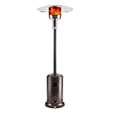 Patio Heater, EAST OAK 50,000 BTU Outdoor Patio Heater with Anti-tilt and Flame-out Protection System, Stainless Steel Burner, Easy Assembly, 18-Foot Diameter Heat Range, Commercial & Residential