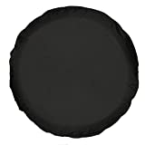 Moonet PVC Thickening Leather Spare Tire Wheel Cover for Car Truck SUV Camper Trailer Universal Fit RV JP FJ,R14 S Black (for Overall Wheel Diameter 24-26 inch)