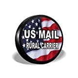 US Mail Rural Carrier Spare Wheel Tire Cover Weatherproof Tire Protectors for Jeep Trailer RV SUV Truck and Many Vehicles (14' 15' 16' 17') (US Mail Rural Carrier, 16'' for diameter 29''-31'')