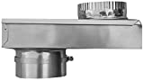 Builder's Best 84049 SAF-T-Duct Zero Dryer Vent Periscope, Adjustable 0-5' Length, 4' Diameter x 8', Aluminum