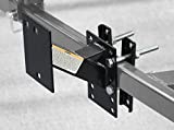 MaxxHaul 70214 Powder Coat Black Trailer Spare Tire Carrier For 10 inch and 12 inch Utility Trailer Tires