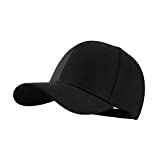 Baseball Cap Men Women Adjustable Plain Dad Hats Low Profile Solid Ball Cap Black