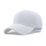 Utmost Baseball Cap Adjustable Size for Running Workouts and Outdoor Activities All Seasons (White)