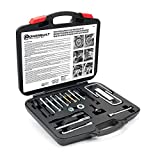 Powerbuilt Master Steering Wheel and Lock Plate Puller Kit, Foreign and Domestic Vehicles, 16 Piece Car Repair Tool Set - 648748