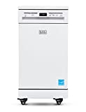 BLACK+DECKER Portable Dishwasher, 18 inches Wide, 8 Place Setting, White