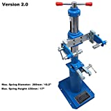 HTTMT- Heavy Duty Hydraulic Vehicle Auto Spring Compressor Hand Operate Spring Coil Compressor Jack Compression Strut Rising Handle (Maximum Height 16.92' (430 mm) [P/N: ET-CAR-FIX003A-Blue]
