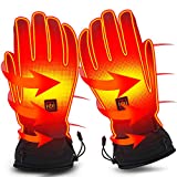 Electric Battery Heated Gloves for Women Men,Touchscreen Texting Water-resistant Thermal Heat Gloves,Battery Powered Electric Heated Ski Bike Motorcycle Warm Gloves Hand Warmers,Winter Thermo Gloves