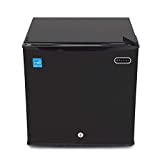 Whynter CUF-110B Energy Star 1.1 cubic feet Upright Freezer Stainless Steel door with Security Lock with Reversible Door - Black