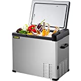 VEVOR Portable Refrigerator 53 Qt, 12v Portable Freezer with Single Zone, Carbon Steel Shell Car Refrigerator, Electric Compressor Cooler w/ -4℉-68℉, for Car Truck Vehicle RV Boat Outdoor & Home use