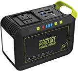 MARBERO 88Wh Portable Power Station 24000mAh Camping Generator(Solar Panel Optional) Lithium Battery Power 110V/80W AC, DC, USB QC3.0, LED Flashlight for CPAP Home Camping Emergency Backup