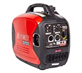 A-iPower SUA2000iV 2000 Watt Portable Inverter Generator Gas Powered, Small with Super Quiet Operation for Home, RV, or Emergency