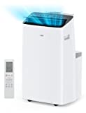 Dreo TwinCool Inverter Portable Air Conditioner with Dual Hose, 12,000 BTU Cooling, Dehumidifier, Auto, Sleep, with Remote Control, 24H Timer, Swing, for Rooms up to 450 Sq Ft, White (DR-HAC001)