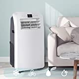 12,000 BTU 3-in-1 Portable Air Conditioner with Dehumidifier Function,Fan Modes and Remote Control in White