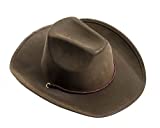 Forum Novelties Men's Novelty Adult Suede Cowboy Hat, Brown, One Size