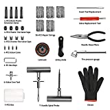 Ayleid 71pcs Tire Repair Kit,Universal Tire Plug Kit,Heavy Duty Fix Punctures and Plug Flat Tools,for Car/Truck/RV/ATV/Motorcycle/Trailer