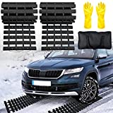 Emergency Devices 2 pcs Tire Traction Mats 39.3' (L) x 10.8' (W) , Portable for Snow, Ice, Mud, and Sand Used to Car, Truck, Van or Fleet Vehicle(2PCS* 39in)