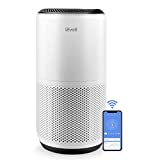 LEVOIT Air Purifiers for Home Large Room, Smart WiFi and PM2.5 Monitor H13 True HEPA Filter Removes Up to 99.97% of Particles, Pet Allergies, Smoke, Dust, Auto Mode, Alexa Control, 1005 sq.ft, White