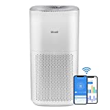 LEVOIT Air Purifiers for Home Large Room, Covers up to 1588 Sq. Ft, Smart WiFi and PM2.5 Monitor, H13 True HEPA Filter Removes 99.97% of Particles, Pet Allergies, Smoke, Dust, Auto Mode, Alexa Control